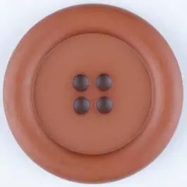 Heute Kaufen Polyamidknopf, mit breitem Rand, rund, 4 loch – Größe: 30mm – Farbe: braun – Art.Nr. 345717