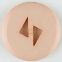 Polyamidknopf mit dreieckigen Knopflöchern, rund, 2 loch – Größe: 13mm – Farbe: pink – Art.Nr. 215732 Beliebt