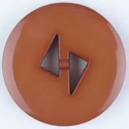 Polyamidknopf mit dreieckigen Knopflöchern, rund, 2 loch – Größe: 23mm – Farbe: braun – Art.Nr. 315702 Gleich Bestellen