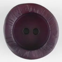 Finale Aktion Polyamidknopf mit charaktervoller Struktur und tiefem Tellerrand, rund, 2 loch – Größe: 20mm – Farbe: lila – Art.Nr. 314728