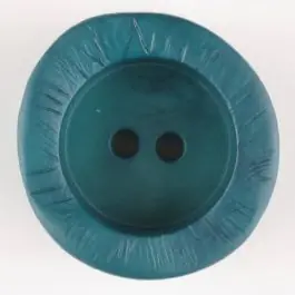 Polyamidknopf mit charaktervoller Struktur und tiefem Tellerrand, rund, 2 loch – Größe: 20mm – Farbe: grün – Art.Nr. 314730 Echt
