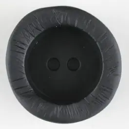 Finale Aktion Polyamidknopf mit charaktervoller Struktur und tiefem Tellerrand, rund, 2 loch – Größe: 20mm – Farbe: schwarz – Art.Nr. 310917