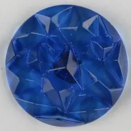 Saisonangebot Plexiglasknopf mit Edelsteinschliff mit Öse – Größe: 20mm – Farbe: blau – Art.Nr. 313732