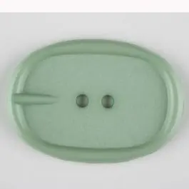 Meistverkauft Polyamidknopf im Gürtelschnallenlook, 2-loch – Größe: 35mm – Farbe: grün – Art.Nr. 373712