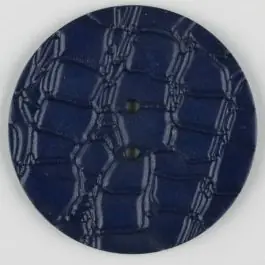 Hochwertig Polyamidknopf mit interessantem Reptilienmuster, 2-loch – Größe: 32mm – Farbe: marineblau – Art.Nr. 373720