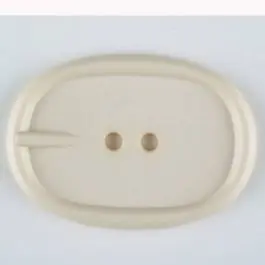 Polyamidknopf im Gürtelschnallenlook, 2-loch – Größe: 35mm – Farbe: beige – Art.Nr. 373702 Versand Am Gleichen Tag