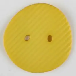 Preisknaller Polyamidknopf schräg schraffiert, 2-loch – Größe: 34mm – Farbe: gelb – Art.Nr. 373745