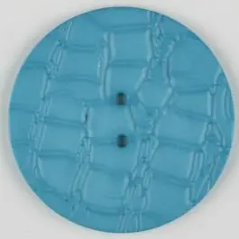 Polyamidknopf mit interessantem Reptilienmuster, 2-loch – Größe: 32mm – Farbe: blau – Art.Nr. 373719 Beliebt