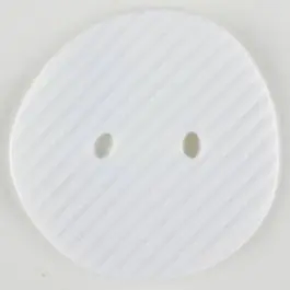 Schnäppchen Polyamidknopf schräg schraffiert, 2-loch – Größe: 25mm – Farbe: weiss – Art.Nr. 310885