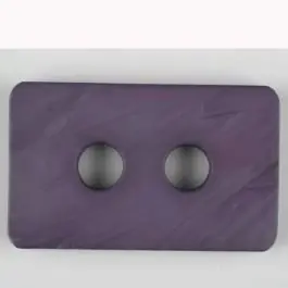 Angebot Polyamidknopf rechteckig mit abgerundeten Ecken, 2-loch – Größe: 40mm – Farbe: lila – Art.Nr. 403710
