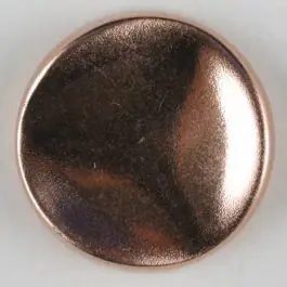 Must-Have Polyamidknopf rund mit gehämmerter Oberfläche mit Öse – Größe: 18mm – Farbe: mattkupfer – Art.Nr. 261230