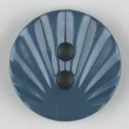 Polyamidknopf mit strahlenförmigem Dekor, 2-loch – Größe: 13mm – Farbe: blau – Art.Nr. 213709 Kostenfreie Lieferung