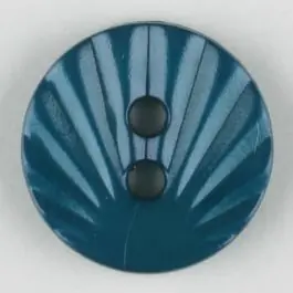 Polyamidknopf mit strahlenförmigem Dekor, 2-loch – Größe: 13mm – Farbe: blau – Art.Nr. 213711 Neuheit