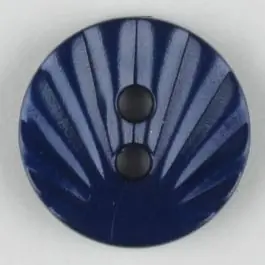 Polyamidknopf mit strahlenförmigem Dekor, 2-loch – Größe: 13mm – Farbe: marineblau – Art.Nr. 213712 Limited Edition