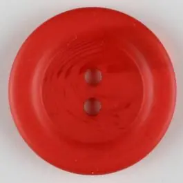 Polyesterknopf marmoriert mit breitem Wulstrand, 2 loch – Größe: 28mm – Farbe: rot – Art.Nr. 383709 Neu Im Sortiment