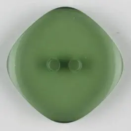 Polyesterknopf quadratisch mit abgerundeten Ecken, 2 Loch – Größe: 15mm – Farbe: grün – Art.Nr. 273706 Neuheit