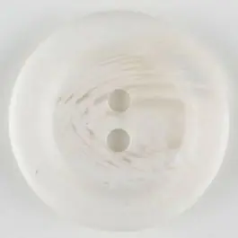 Echt Polyesterknopf marmoriert mit breitem Wulstrand, 2 loch – Größe: 28mm – Farbe: weiss – Art.Nr. 380322