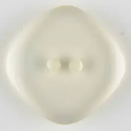Polyesterknopf quadratisch mit abgerundeten Ecken, 2 Loch – Größe: 15mm – Farbe: transparent – Art.Nr. 270815 Letzte Chance