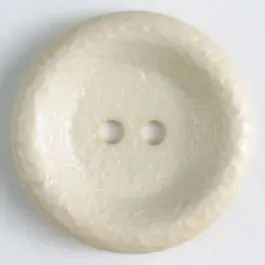 Garantierte Lieferung Polyamidknopf, glänzende unruhige Oberfläche, 2-loch – Größe: 25mm – Farbe: beige – Art.Nr. 312700