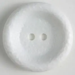 Polyamidknopf, glänzende unruhige Oberfläche, 2-loch – Größe: 25mm – Farbe: weiss – Art.Nr. 310860 Kostenloser Versand