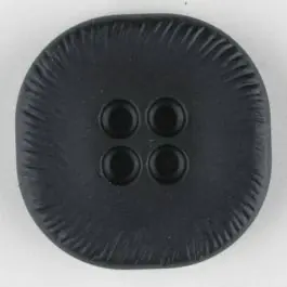 Exklusiv Polyamidknopf, viereckig, 4-Löcher optisch dunkler abgesetzt – Größe: 23mm – Farbe: schwarz – Art.Nr. 310875
