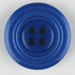 Polyesterknopf aus aneinandergesetzten Ringen, mit 4 Löchern – Größe: 25mm – Farbe: blau – Art.Nr. 370678 Gratis Versand