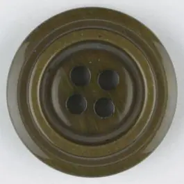 Polyesterknopf aus aneinandergesetzten Ringen, mit 4 Löchern – Größe: 20mm – Farbe: braun – Art.Nr. 330893 Beliebt