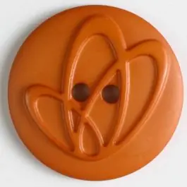 Polyamidknopf mit Löchern – Größe: 25mm – Farbe: orange – Art.Nr. 318618 Highlight