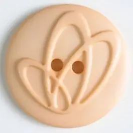 Im Trend Polyamidknopf mit Löchern – Größe: 20mm – Farbe: pink – Art.Nr. 268616