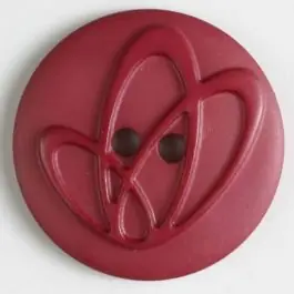 Preisknaller Polyamidknopf mit Löchern – Größe: 20mm – Farbe: pink – Art.Nr. 268615