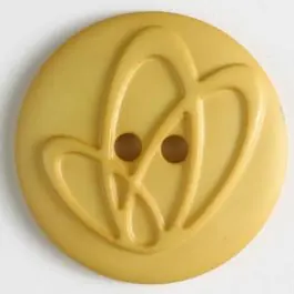 Polyamidknopf mit Löchern – Größe: 20mm – Farbe: gelb – Art.Nr. 268617 Kostenloser Versand