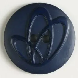 Preisreduziert Polyamidknopf mit Löchern – Größe: 32mm – Farbe: marineblau – Art.Nr. 370630