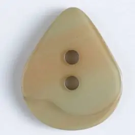 Geld-Zurück-Garantie Polyesterknopf Dreiecksform – Größe: 15mm – Farbe: beige – Art.Nr. 270801
