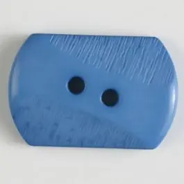Markenprodukt Polyamidknopf mit teilweise schrägen Rillen mit 2 Löchern – Größe: 34mm – Farbe: blau – Art.Nr. 377604
