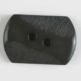 Begrenztes Angebot Polyamidknopf mit teilweise schrägen Rillen mit 2 Löchern – Größe: 34mm – Farbe: braun – Art.Nr. 377603