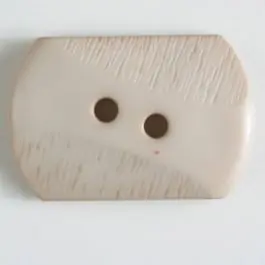 Polyamidknopf mit teilweise schrägen Rillen mit 2 Löchern – Größe: 34mm – Farbe: beige – Art.Nr. 377602 Ausverkauf
