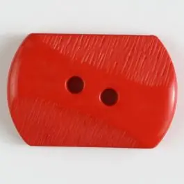 Sale Polyamidknopf mit teilweise schrägen Rillen mit 2 Löchern – Größe: 34mm – Farbe: rot – Art.Nr. 370607