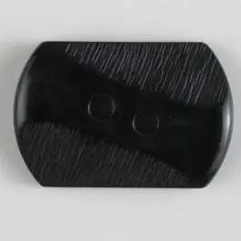 Mega-Angebot Polyamidknopf mit teilweise schrägen Rillen mit 2 Löchern – Größe: 25mm – Farbe: schwarz – Art.Nr. 310777