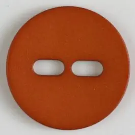Rabatt Polyamidknopf schlicht mit 2 ovalen Knopflöchern – Größe: 38mm – Farbe: orange – Art.Nr. 377617