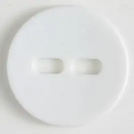 Mega-Angebot Polyamidknopf schlicht mit 2 ovalen Knopflöchern – Größe: 38mm – Farbe: weiss – Art.Nr. 370608
