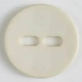 Polyamidknopf schlicht mit 2 ovalen Knopflöchern – Größe: 28mm – Farbe: beige – Art.Nr. 347610 Geprüft