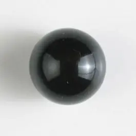 Polyester-Kugelknopf mit Öse – Größe: 14mm – Farbe: schwarz – Art.Nr. 221212 Markenprodukt