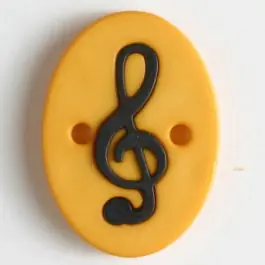 Preis Gesenkt Zweiteiliger Polamidknopf mit Löchern – Größe: 25mm – Farbe: gelb – Art.Nr. 330827