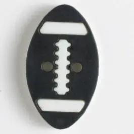 Must-Have Zweiteiliger Polamidknopf mit Löchern – Größe: 25mm – Farbe: schwarz – Art.Nr. 330828