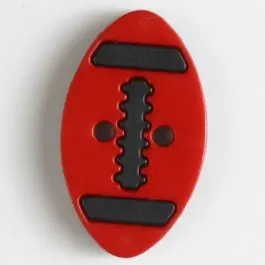 Ausverkauf Zweiteiliger Polamidknopf mit Löchern – Größe: 25mm – Farbe: rot – Art.Nr. 330831