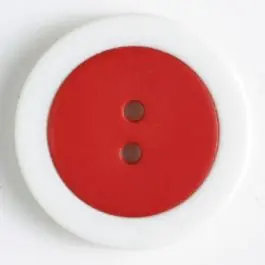Heißes Angebot Zweiteiliger Polamidknopf mit Löchern – Größe: 25mm – Farbe: rot – Art.Nr. 330820