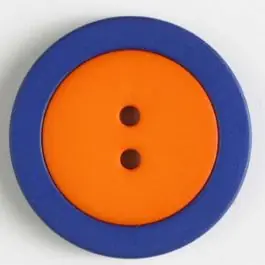 Zweiteiliger Polamidknopf mit Löchern – Größe: 25mm – Farbe: orange – Art.Nr. 330822 Direkt Vom Hersteller