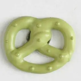 Knallerangebot Brezenknopf mit Öse – Größe: 20mm – Farbe: grün – Art.Nr. 281023