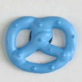 Kostenloser Rückversand Brezenknopf mit Öse – Größe: 20mm – Farbe: blau – Art.Nr. 281021