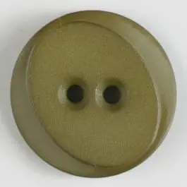 Im Trend Polyamidknopf rund mit ovalem Einsatz mit 2 Löchern – Größe: 30mm – Farbe: grün – Art.Nr. 347623